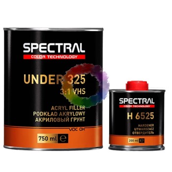 Грунт мокрый по мокрому, акриловый SPECTRAL 87231 Under 325 P3, 3:1 серый, 0,75 л + Отвердитель Н6525, 0,25 л 