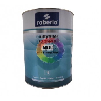 Грунт акриловый автомобильный ROBERLO MULTYFILLER ME6 черный,1 л (без отвердителя)