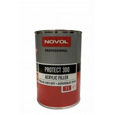 Акриловый грунт Novol PROTECT 300 4+1, красный, 1 л (без отвердителя)