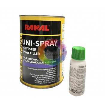 Распыляемая шпатлевка для авто RANAL UNI-SPRAY 1,2 кг