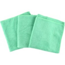 APP 080648 Салфетка беспыльная из микрофибры MF Clothe, 40 см*40 см, зеленая, 3 шт